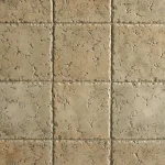 Tumbled Travertine Square Tile 12x12 Concrete Stamp