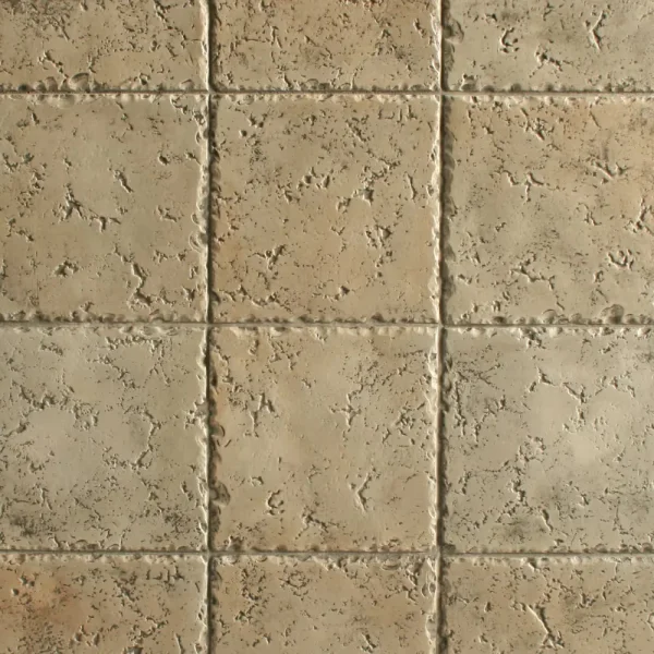 Tumbled Travertine Square Tile 12x12 Concrete Stamp
