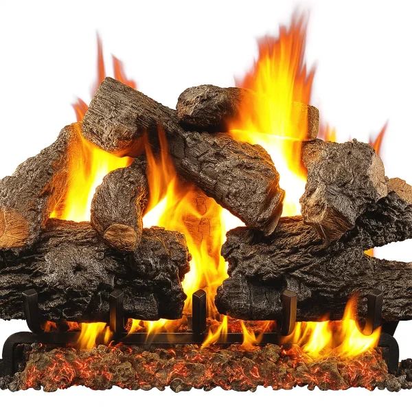 real fyre charred royal english oak​ - 24 inch set