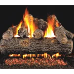 real fyre golden oak designer plus​ - 24 inch set