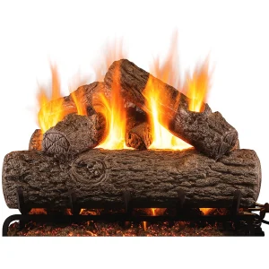 real fyre golden oak vented gas log set​ - 12 inch set