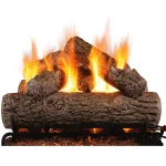 real fyre golden oak vented gas log set​ - 36 inch set