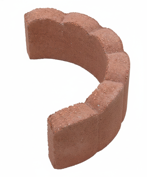 18 Scalloped Tree Ring Red