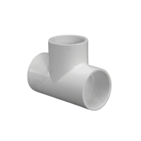 1″ PVC Tee SxSxS 1″-PVC-Tee-SxSxS