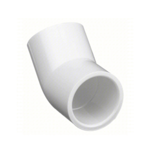 LASCO-1″-PVC-45°-Elbow-Slip-x-Slip