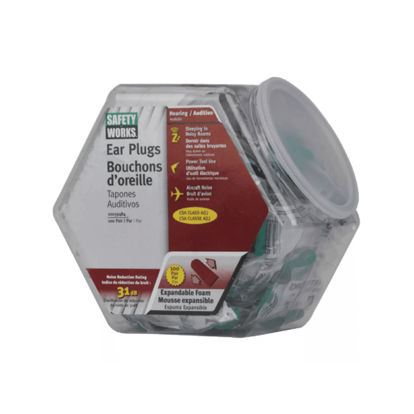 Safety Works Foam Ear Plugs 100-Pair Safety-Works-Foam-Ear-Plugs-100-Pair